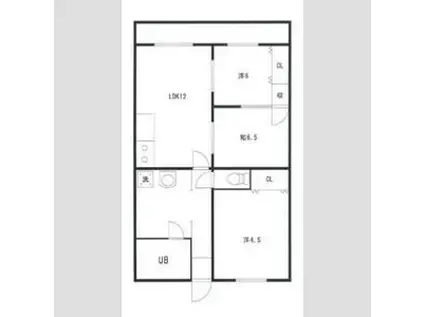 ヒルサイドテラス千里丘(3LDK/6階)の間取り写真