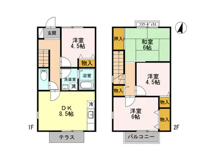 エスポワール箕面(4DK)の間取り写真