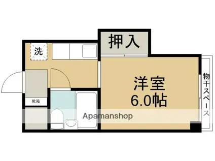 日栄ビル豊中(ワンルーム/2階)の間取り写真