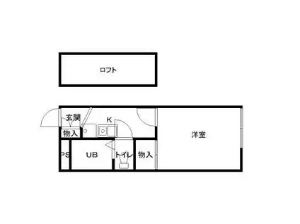 レオパレスANGELSⅡ(1K/1階)の間取り写真