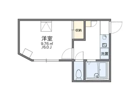 レオパレスリベルテ(1K/2階)の間取り写真