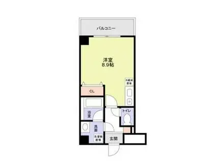 サニーヴィラジェミー(ワンルーム/2階)の間取り写真