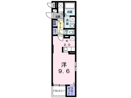 セラヴィ(1K/5階)の間取り写真