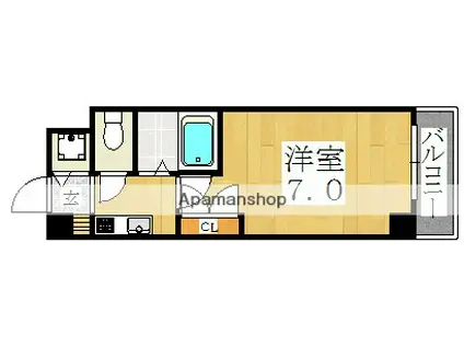 エストゥディオ・アヴァンサル(1K/4階)の間取り写真