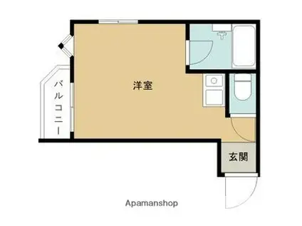 エムロード駒川(1K/3階)の間取り写真