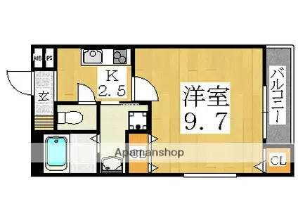 フジパレス山之内Ⅷ番館(1K/1階)の間取り写真