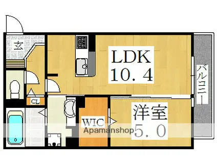 桃谷マンション(1LDK/1階)の間取り写真