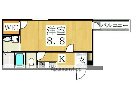 フジパレス天王寺東Ⅲ番館(1K/2階)の間取り写真
