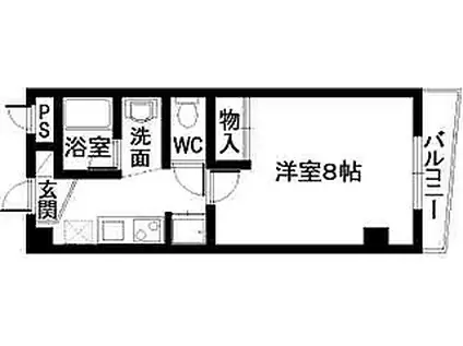 ソフィアコート(1K/2階)の間取り写真