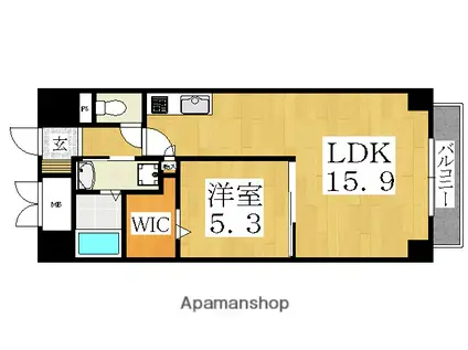 アメティスタ(1LDK/2階)の間取り写真