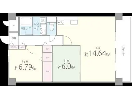 メゾンポレール(2LDK/1階)の間取り写真
