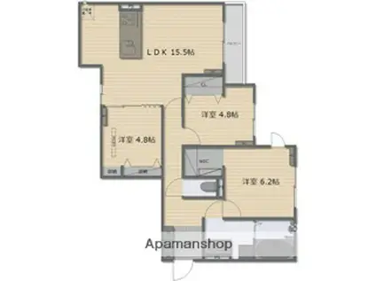 GRAN VIEVLE北花田(3LDK/2階)の間取り写真