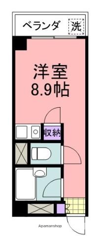 エスペランス尾崎(ワンルーム/3階)の間取り写真