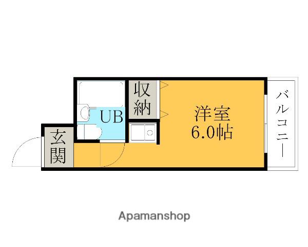 サンライズ日宝(ワンルーム/5階)の間取り写真