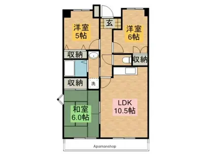 ヴィラ・セントラルパーク(3LDK/1階)の間取り写真