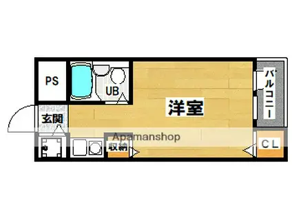 サニーコート新在家(ワンルーム/4階)の間取り写真