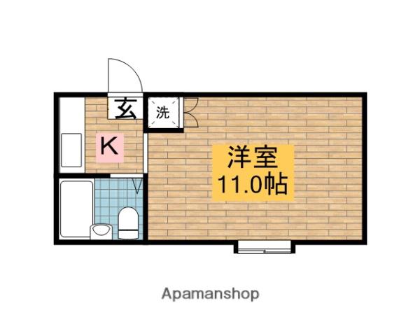 COLLECTION堺市駅(ワンルーム/3階)の間取り写真