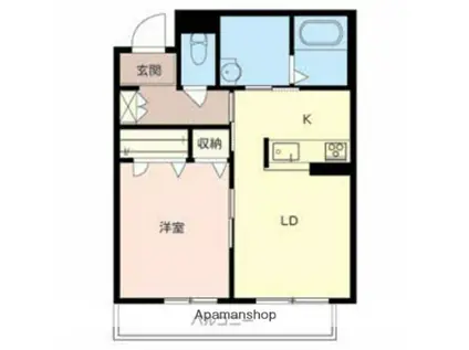 ソラーナ堺東(1LDK/3階)の間取り写真