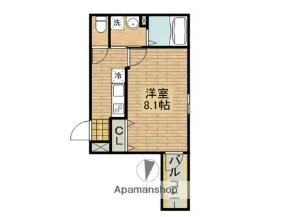 フジパレス百舌鳥赤畑町2番館(1K/1階)の間取り写真