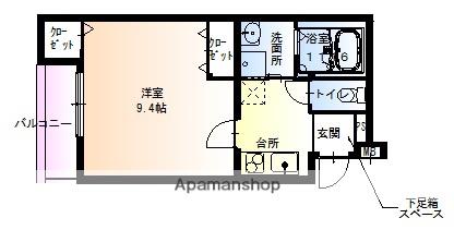 フジパレス堺東Ⅴ番館(1K/3階)の間取り写真