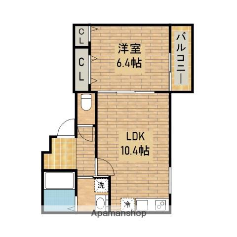 フジパレス百舌鳥本町Ⅴ番館(1LDK/1階)の間取り写真