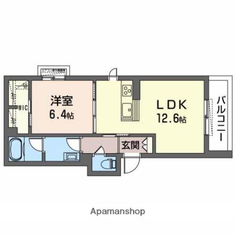 ウインドベル堺東(1LDK/2階)の間取り写真