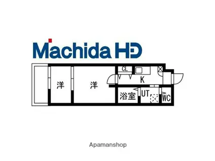 シーエムアンウエスト(2K/3階)の間取り写真