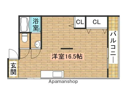 大浜TKハイツ(ワンルーム/4階)の間取り写真