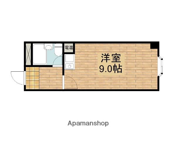 ルネッサンス中町(ワンルーム/3階)の間取り写真