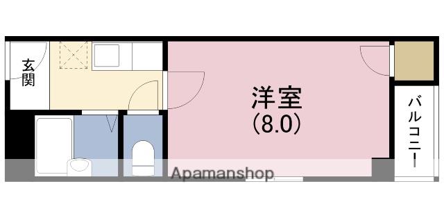 ツリガミ海老江ツインビルパートⅡ(1K/2階)の間取り写真