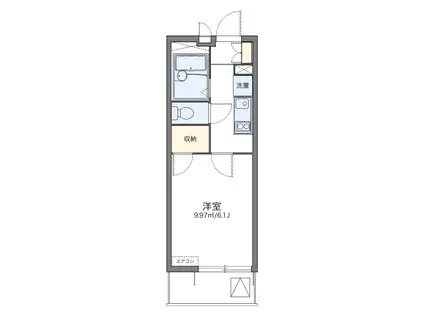 レオパレスサンライト(1K/3階)の間取り写真