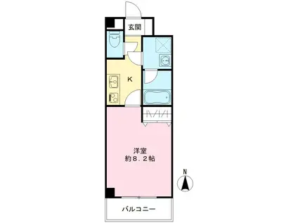 SA-COURT(1K/5階)の間取り写真