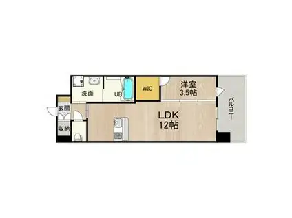 PHOENIX CLOVE TOMOI(1LDK/3階)の間取り写真