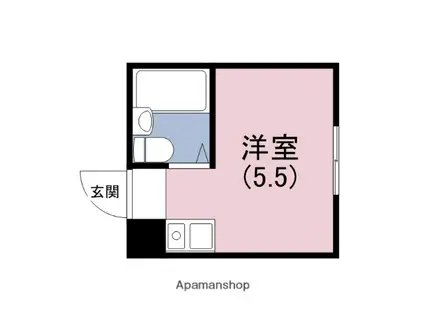 メゾンドリュウ玉造(ワンルーム/4階)の間取り写真