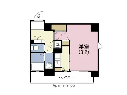 エイペックス四天王寺 Ⅰ(1K/9階)の間取り写真