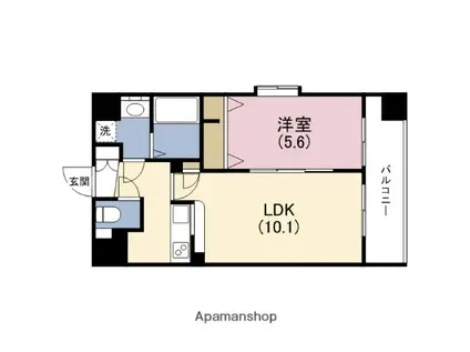 アーバネックス・谷町(1LDK/3階)の間取り写真