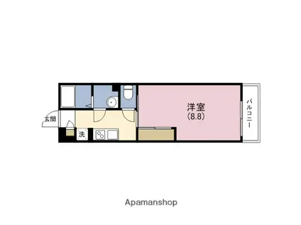 リブリ・アベリア(1K/3階)の間取り写真