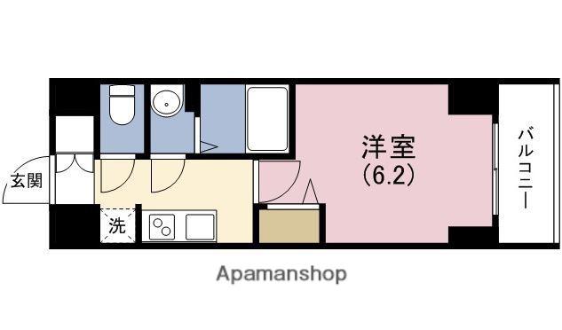 プレサンス堺筋本町ディスティニー(1K/13階)の間取り写真