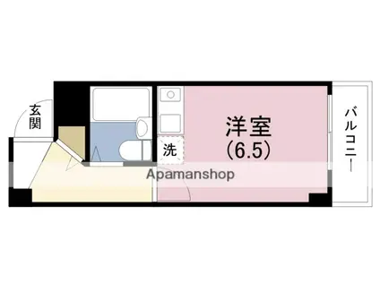 メゾンプチボワ(ワンルーム/3階)の間取り写真