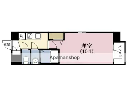 スプランディッド京橋イースト(1K/6階)の間取り写真