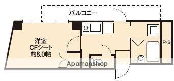 ドミール堺筋本町(1K/12階)の間取り写真