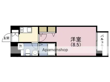 グラマシー京橋(1K/3階)の間取り写真