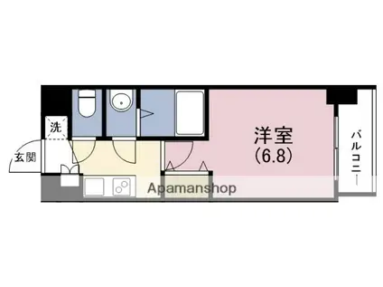 フォーリアライズ城東ネオス(1K/7階)の間取り写真