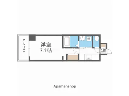 S-RESIDENCE堺筋本町DEUX(1K/10階)の間取り写真