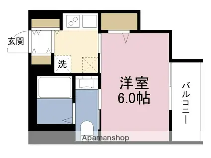 ワールドアイ大阪城イーストアドバンス(1K/11階)の間取り写真