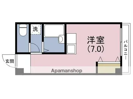 アリタマンション京橋(ワンルーム/2階)の間取り写真