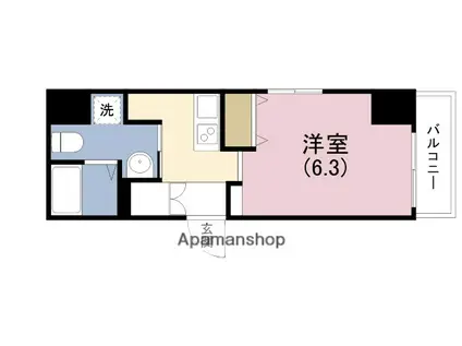 アクアプレイス北浜(1K/8階)の間取り写真