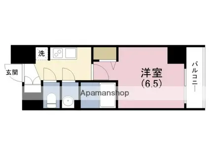 ララプレイス天王寺シエロ(1K/5階)の間取り写真