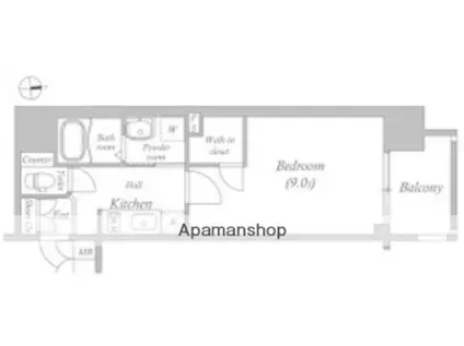 プレサンス堺筋本町駅前(1K/5階)の間取り写真