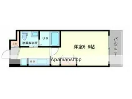 アーデンタワー本町イースト(1K/14階)の間取り写真